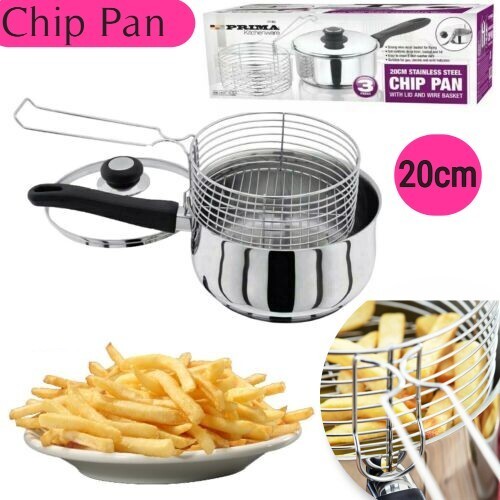 3pc 20cm deep chip pan - chip, fryer