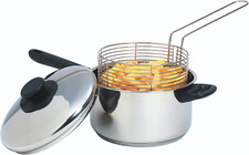 Large Chip Pan with Basket and